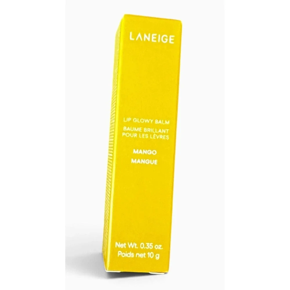 LANEIGE Lip Glowy Balm Mango 0.35 oz 10g Hydrating Gloss Lip Balm New in Box